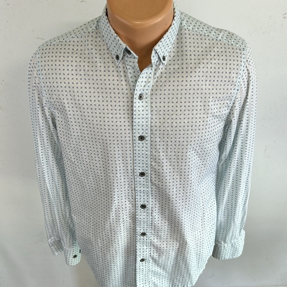 WRK long sleeve button down collar shirt.  S - Picture 3 of 7